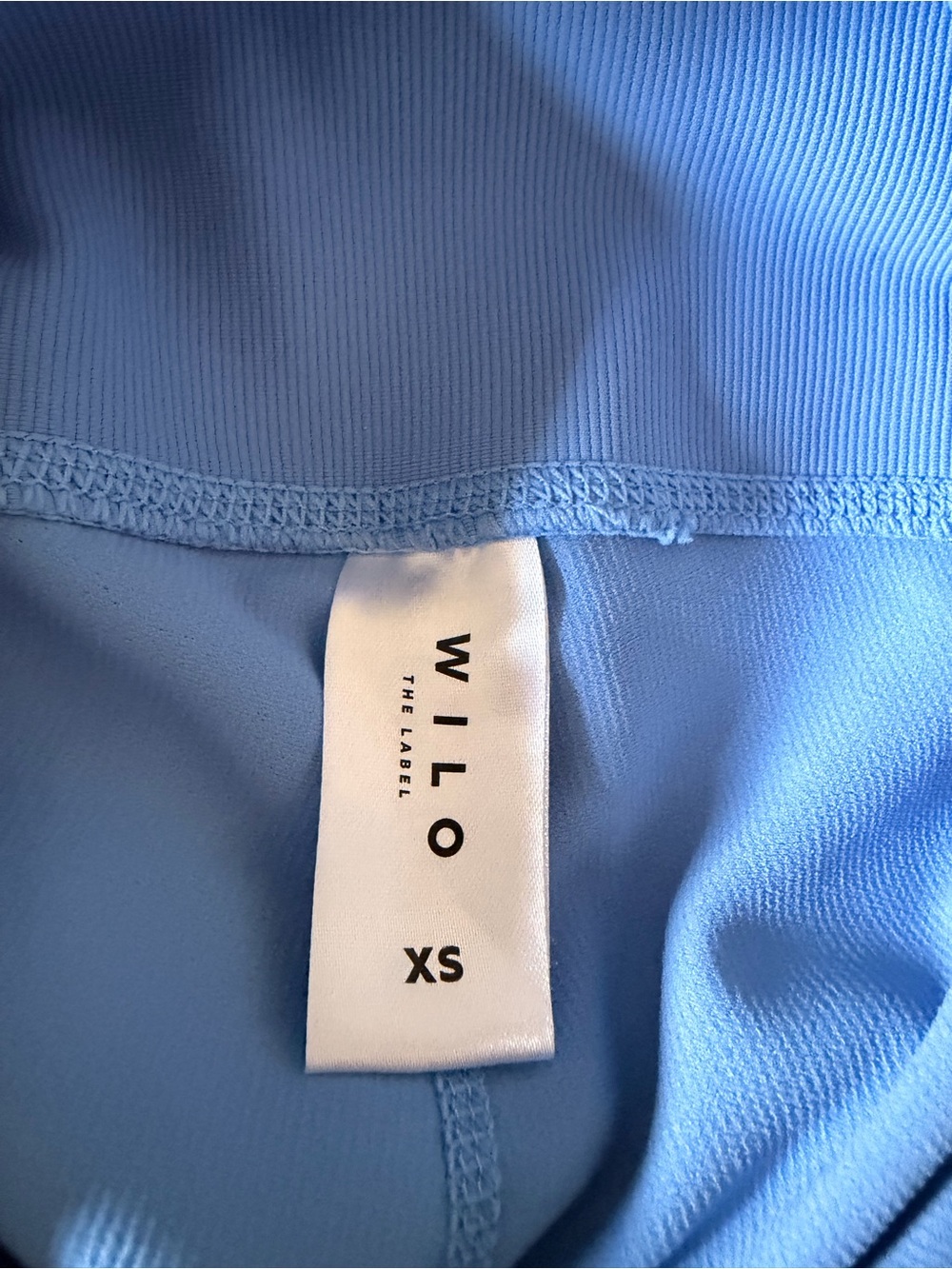 WILLO One-Shoulder Crop Top and High-Waist Leggings Set - Blue - Picture 5 of 5